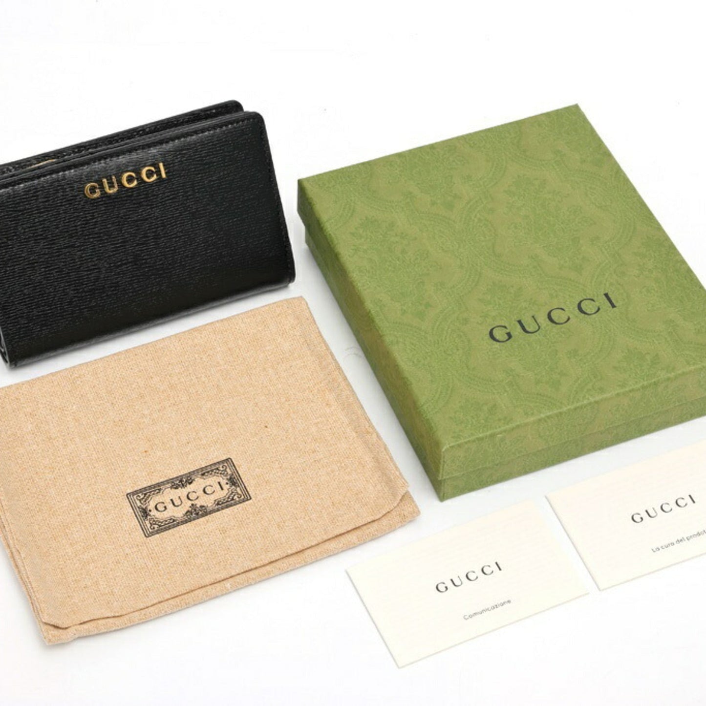 Gucci Black Leather Wallet (Bi-Fold) ( )