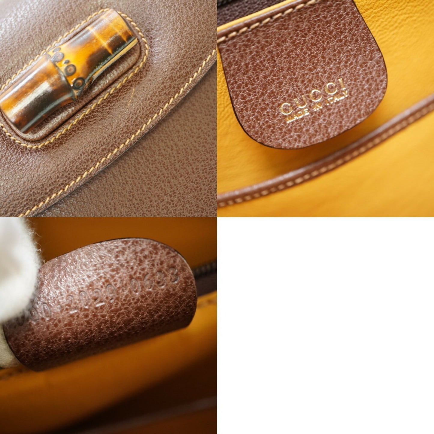 Gucci Brown Leather Handbag ( )