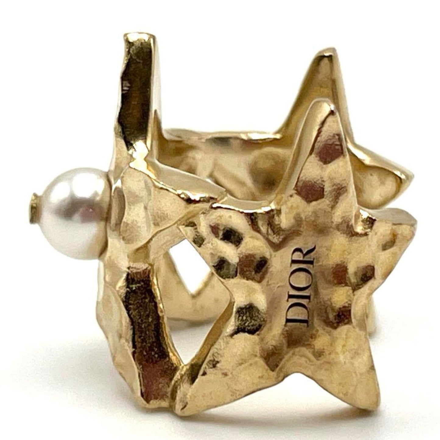 Christian Dior Gold Metal Band Ring ()