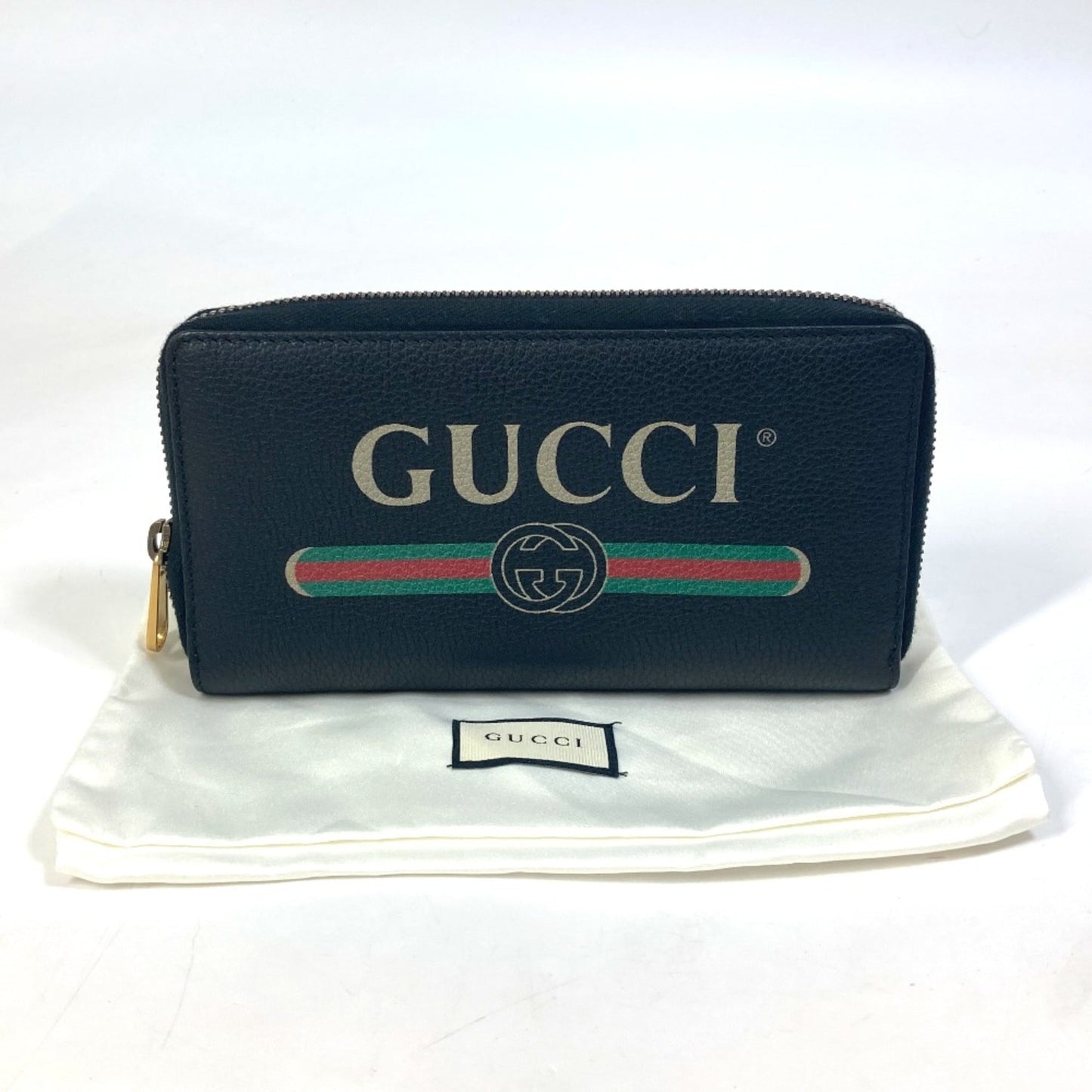 Gucci Black Leather Long Wallet (Bi-Fold) ( )