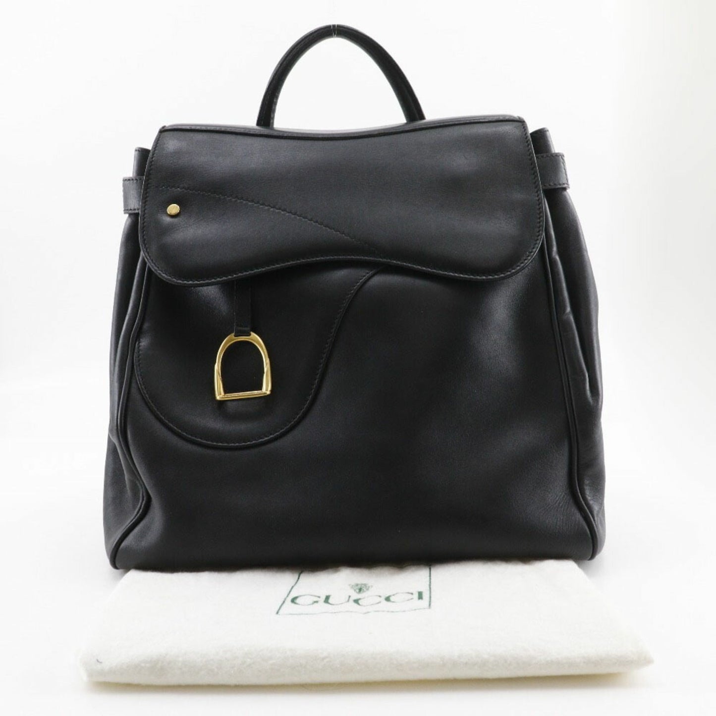 Gucci Black Leather Backpack ( )