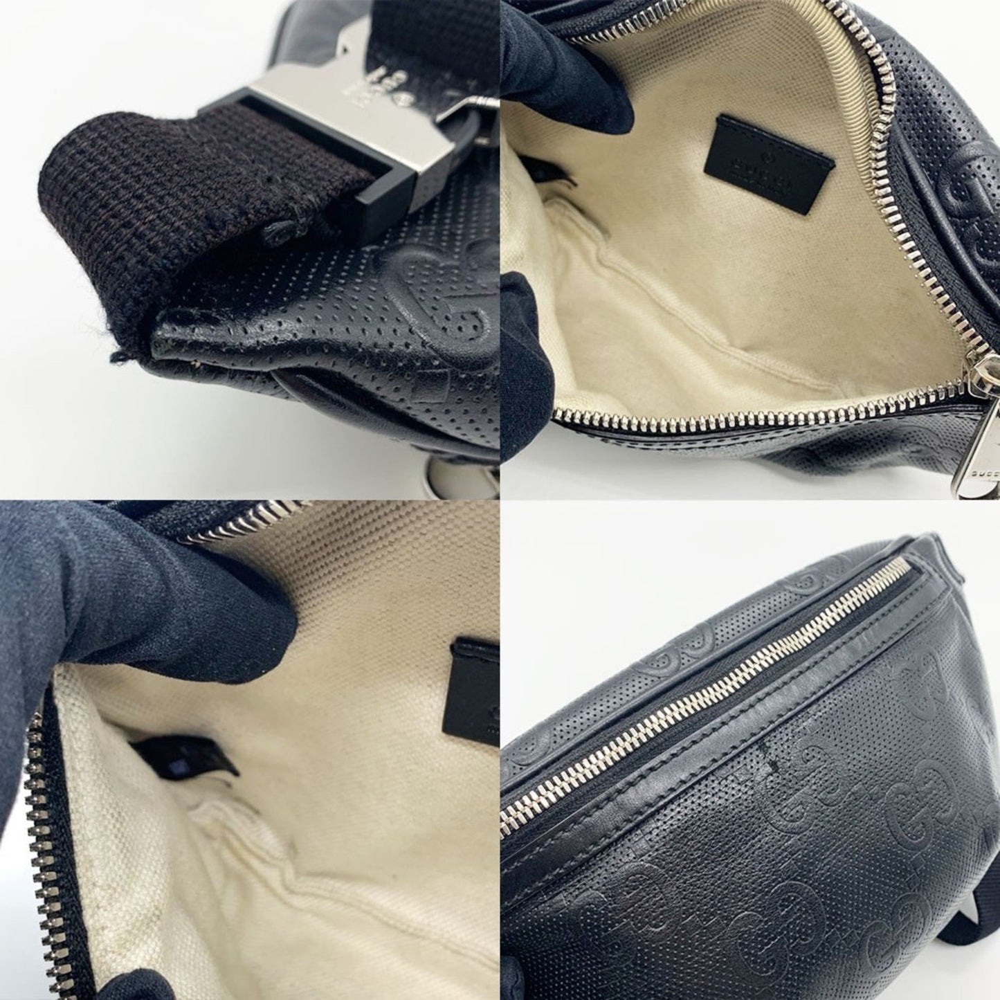 Gucci Leather Fanny Pack Sling Bag ( )
