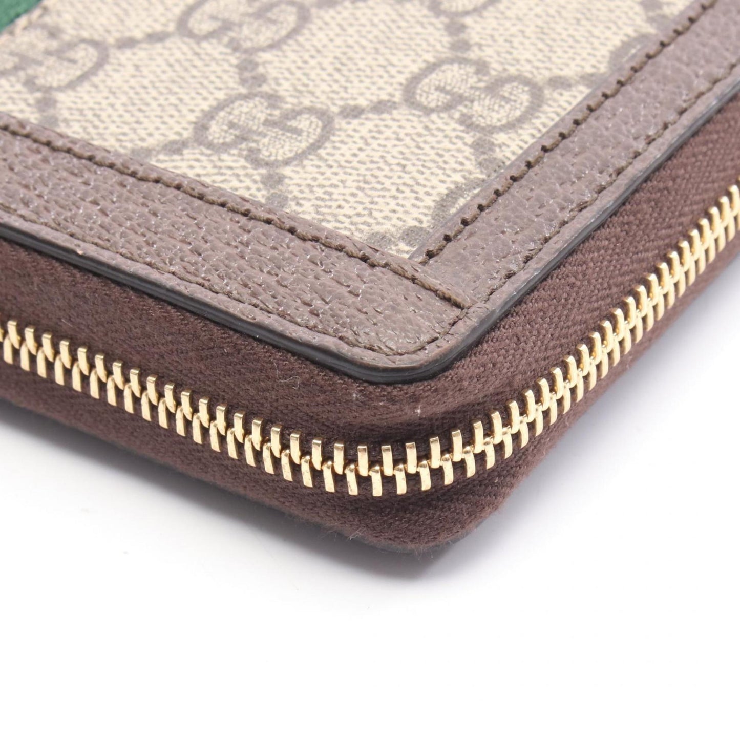 Gucci Beige Brown Multi-Color Gg Supreme Leather Long Wallet (Bi-Fold) ( )