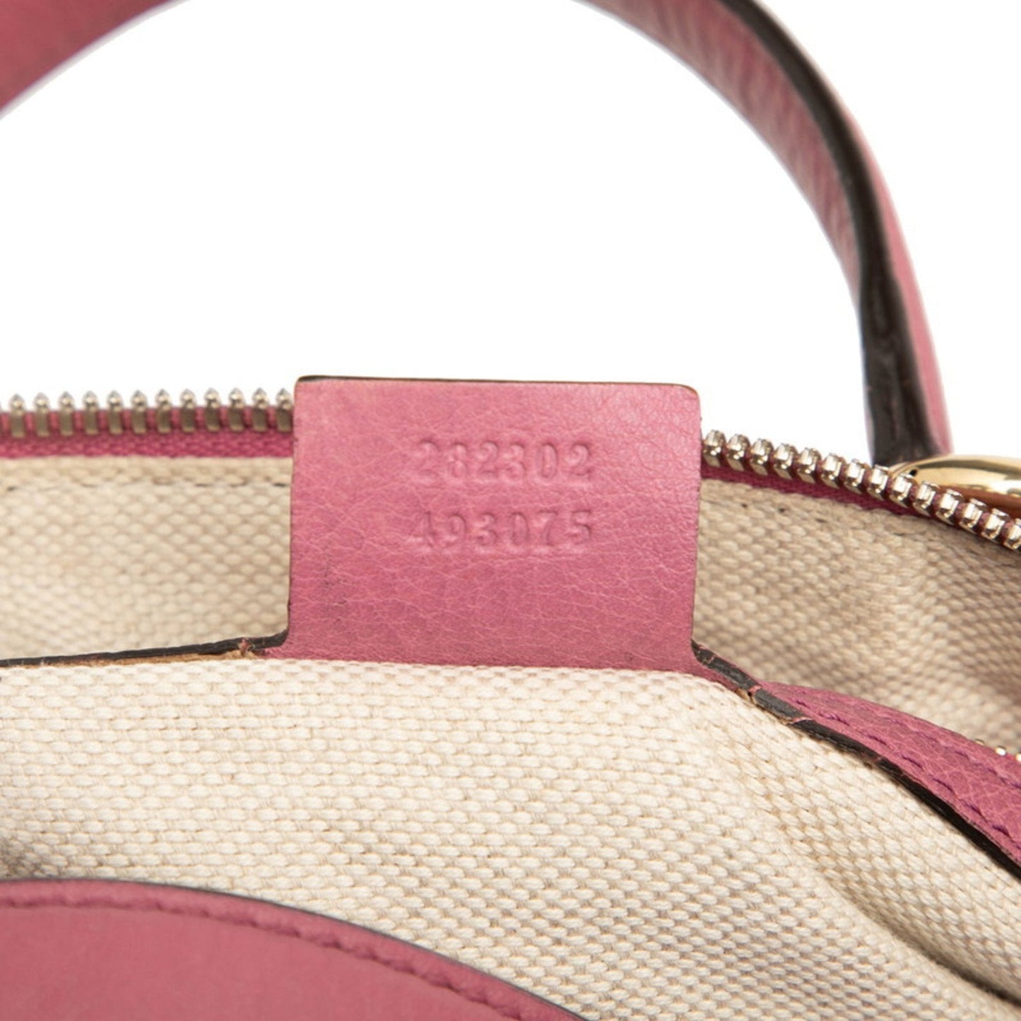 Gucci Pink Leather Boston Bag Handbag ( )