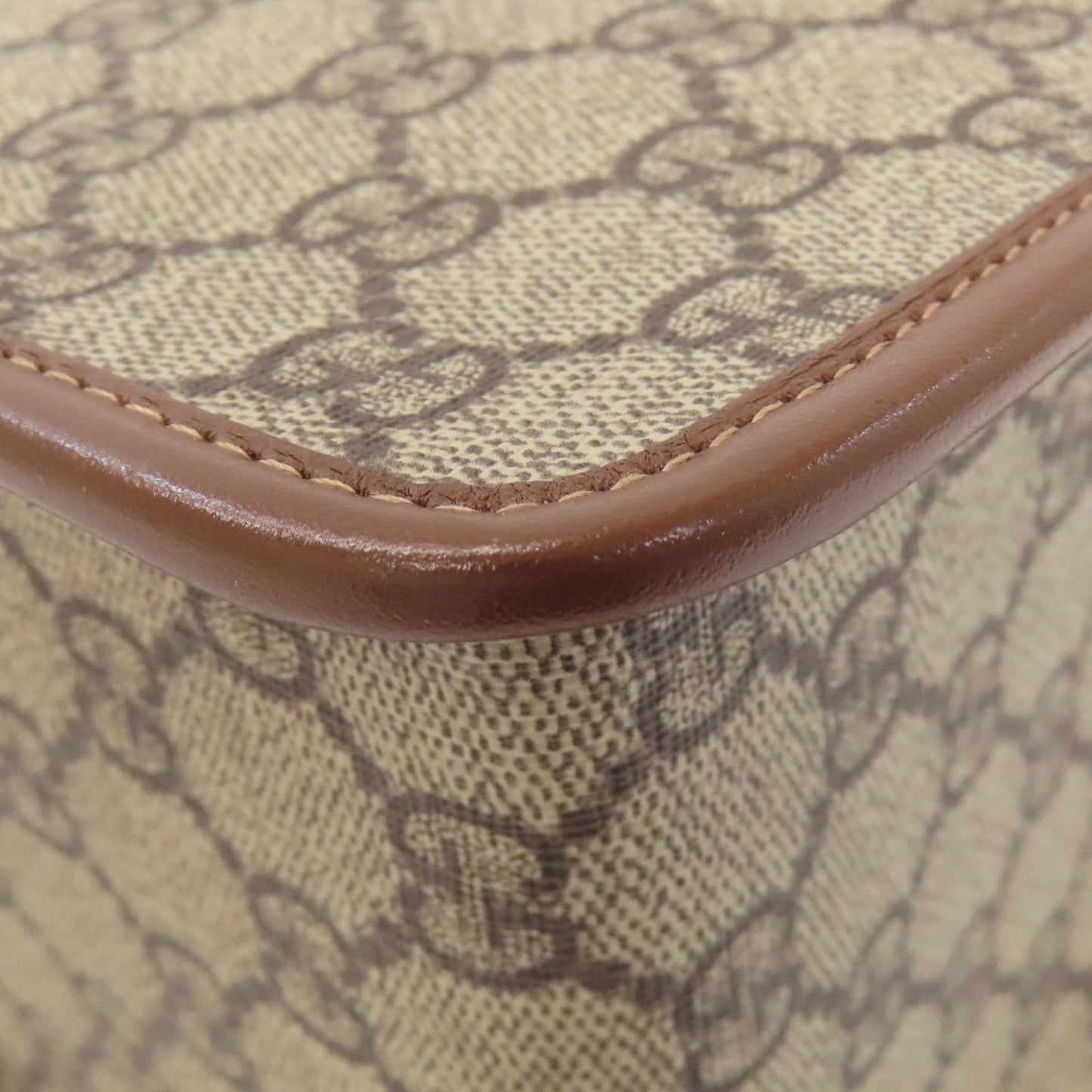 Gucci Brown Pvc Leather Handbag ( )