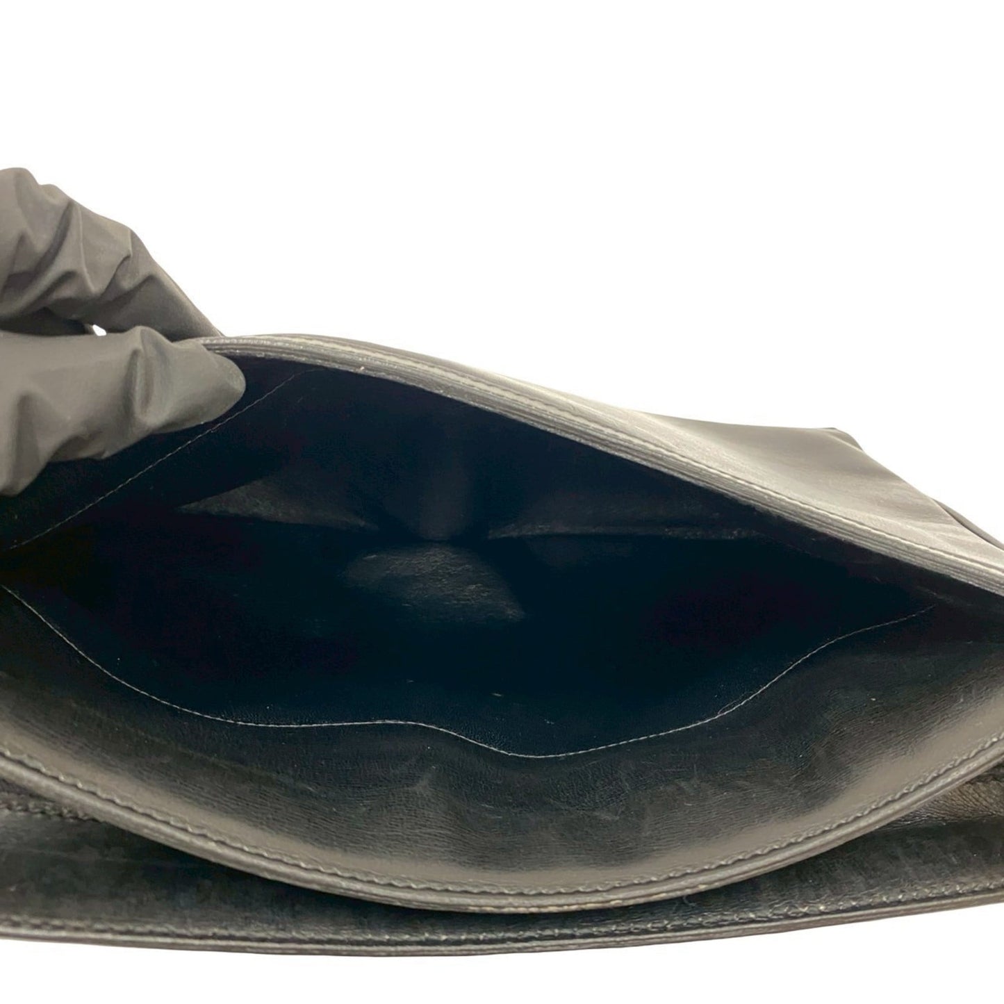 Gucci Black Leather Shoulder Bag ( )