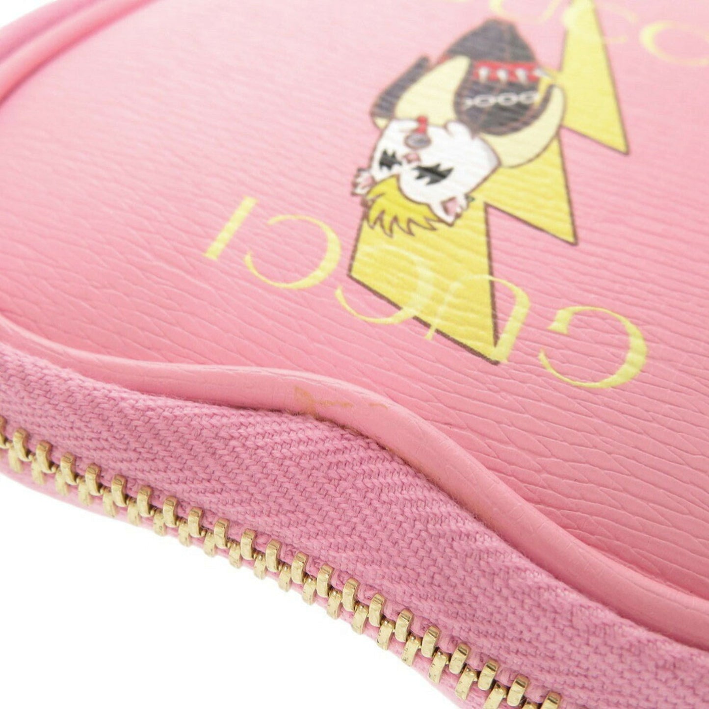 Gucci Pink Leather Coin Purse/Coin Case ( )