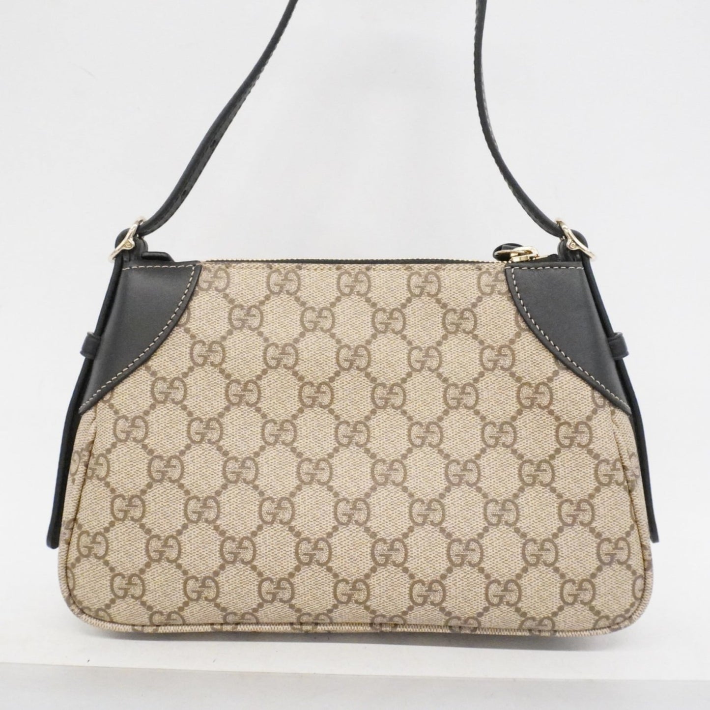 Gucci Black Brown Pvc Handbag ( )