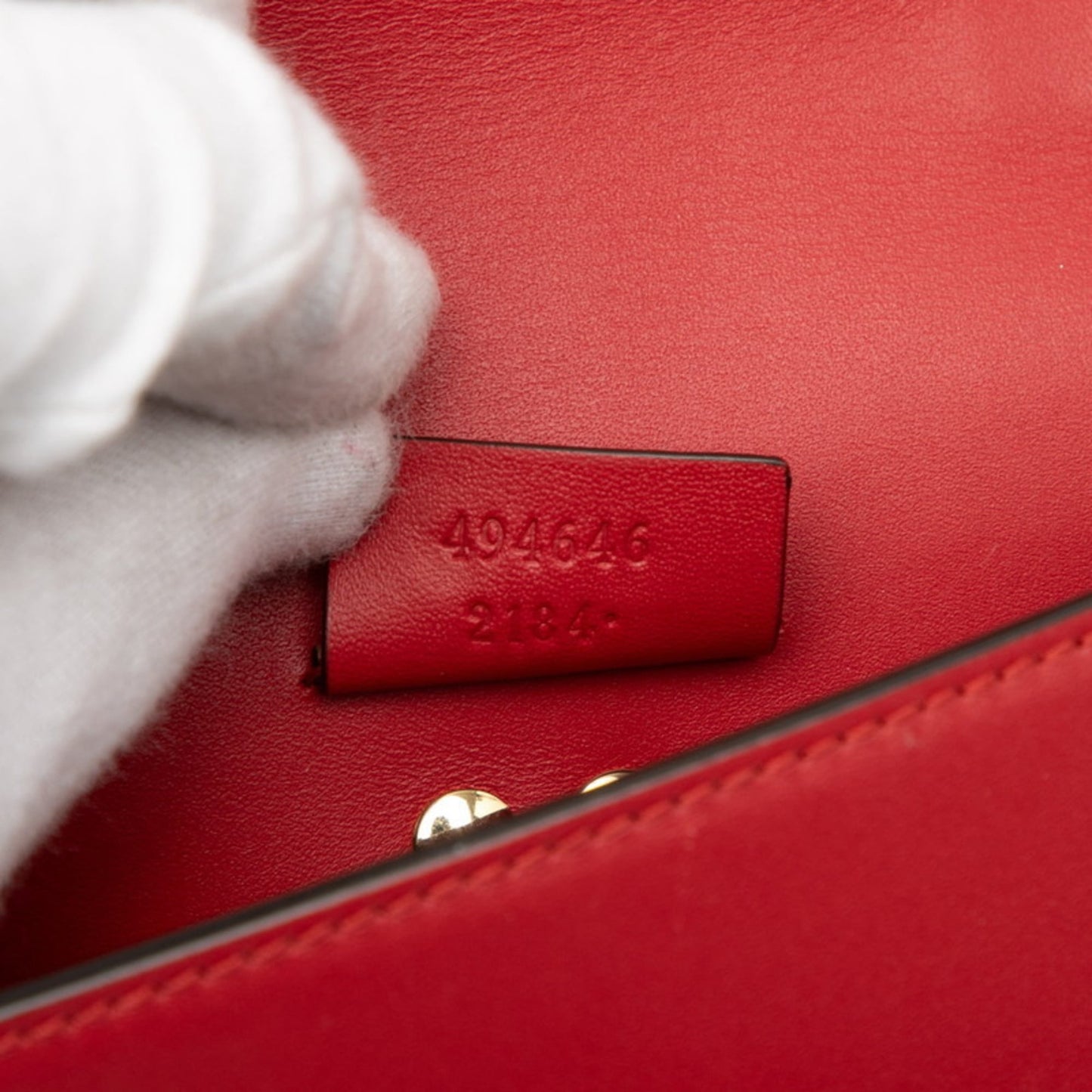 Gucci Multi-Color Red Color Leather Shoulder Bag ( )