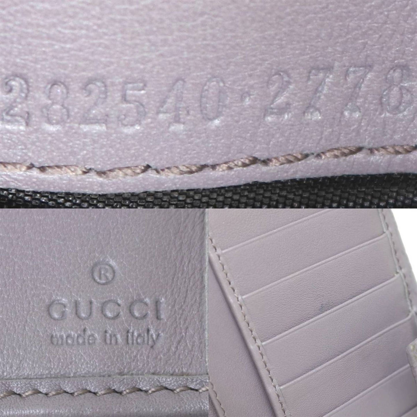 Gucci Purple Gray Long Wallet (Bi-Fold) ( )