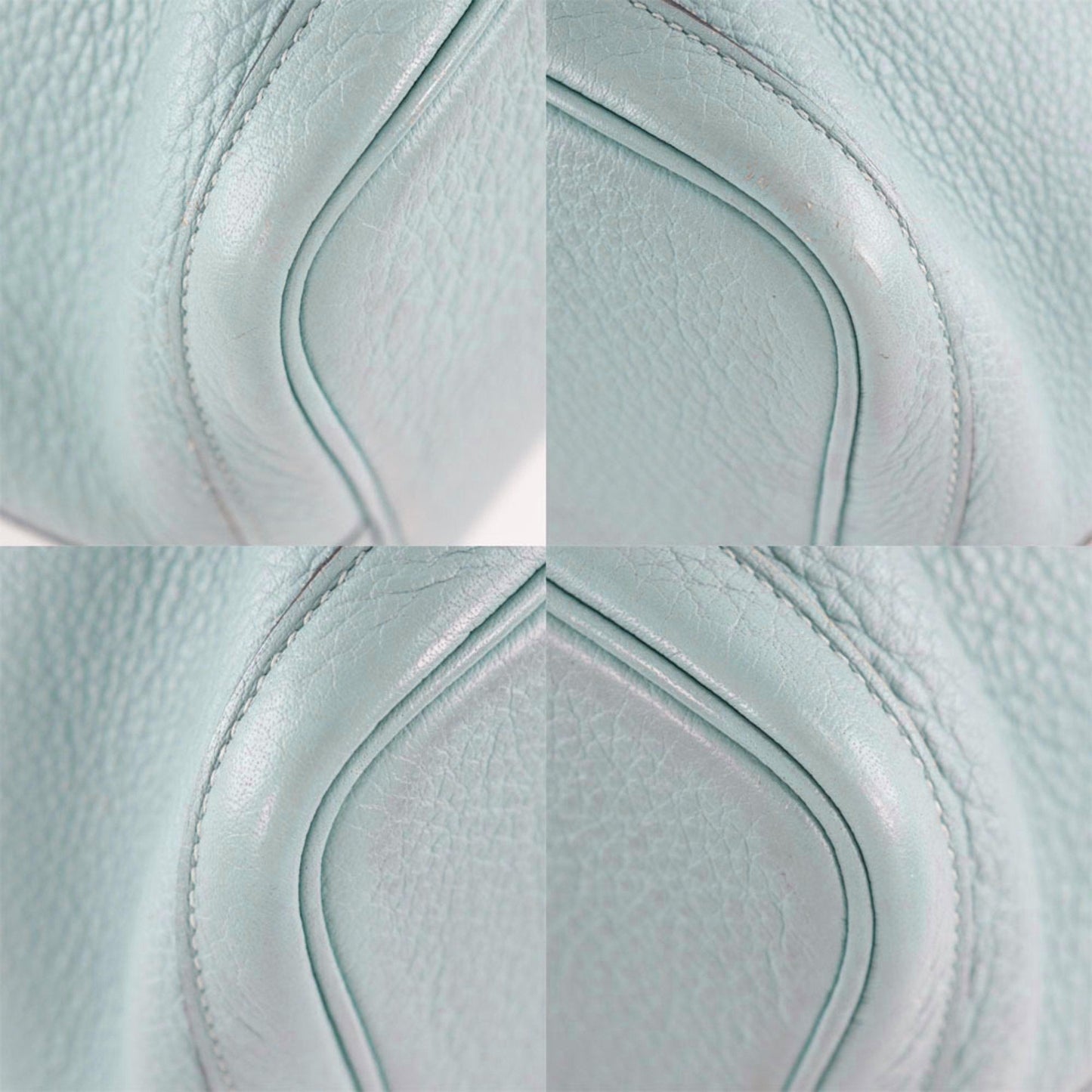 Hermes Garden Blue Lin Light Blue Negonda Leather Tote Bag ( )