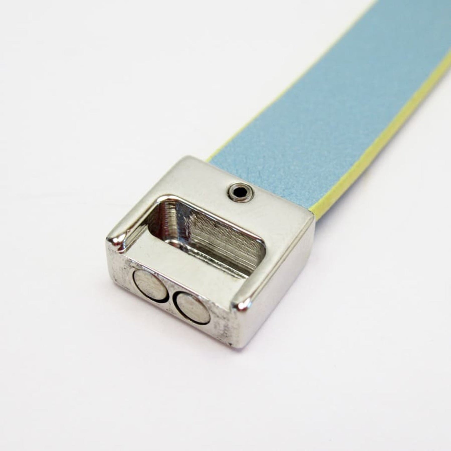 Christian Dior Blue Silver White Yellow Leather Choker ()