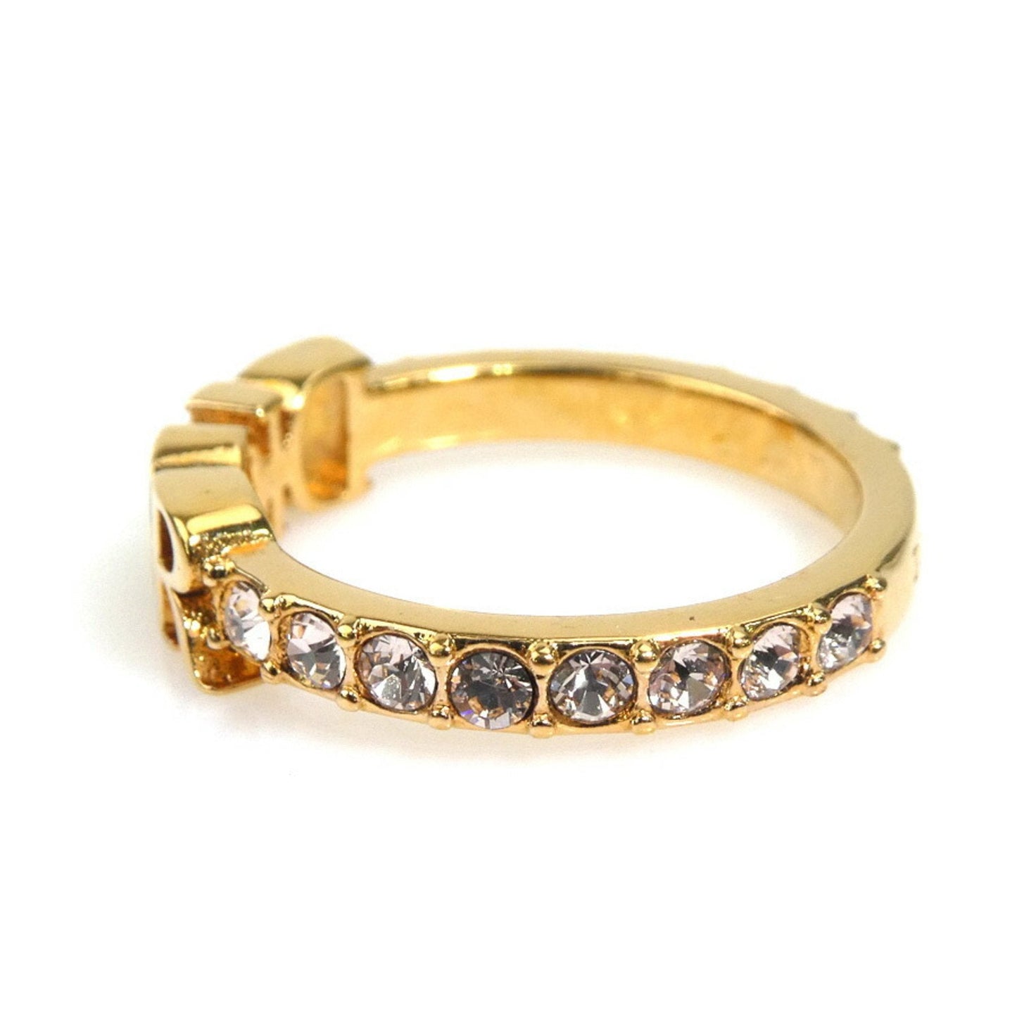Christian Dior Gold Metal Band Ring ()