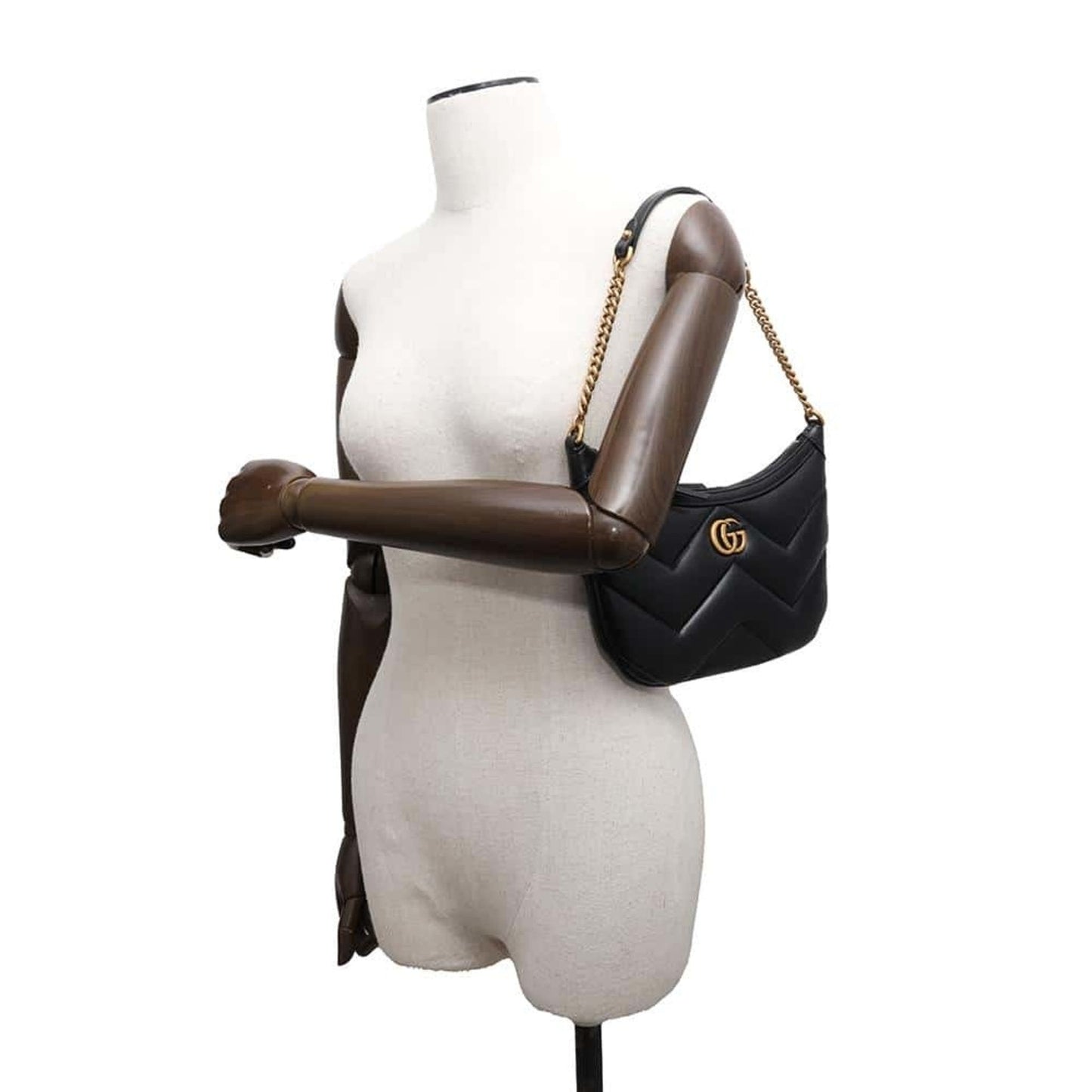 Gucci Black Leather Shoulder Bag