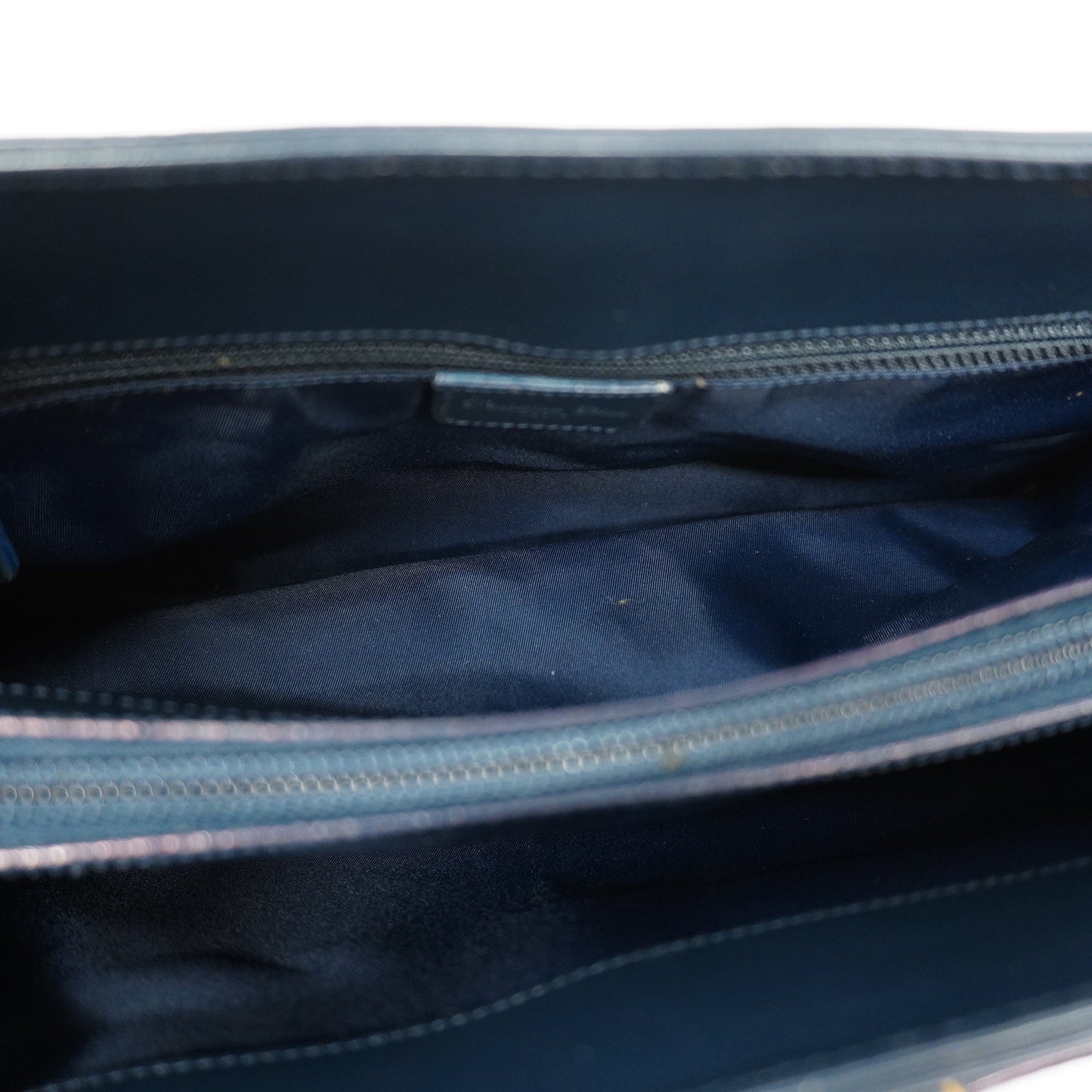 CHRISTIAN DIOR Trotter Women's Canvas Handbag Navy