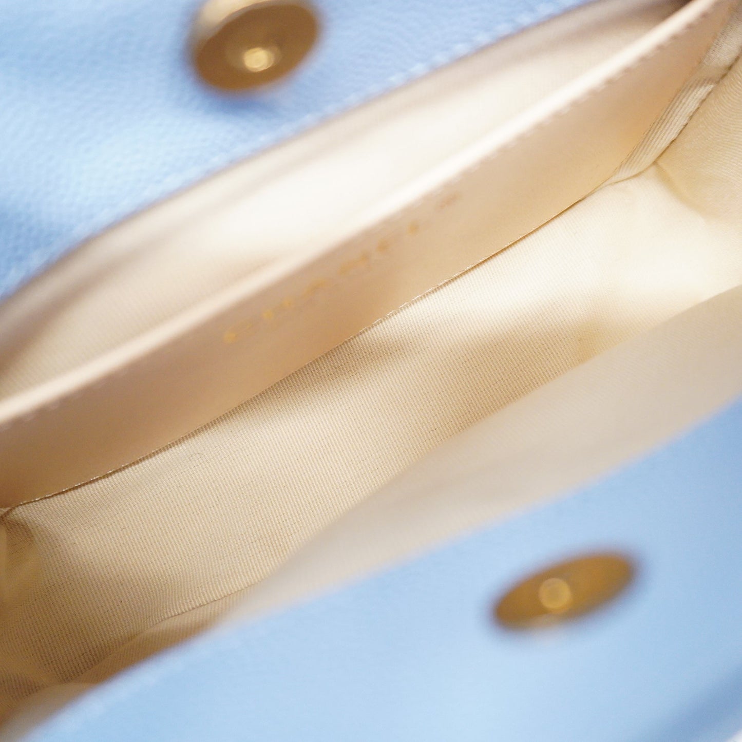 CHANEL Matelasse Chain Shoulder Women's Caviar Leather Light Blue