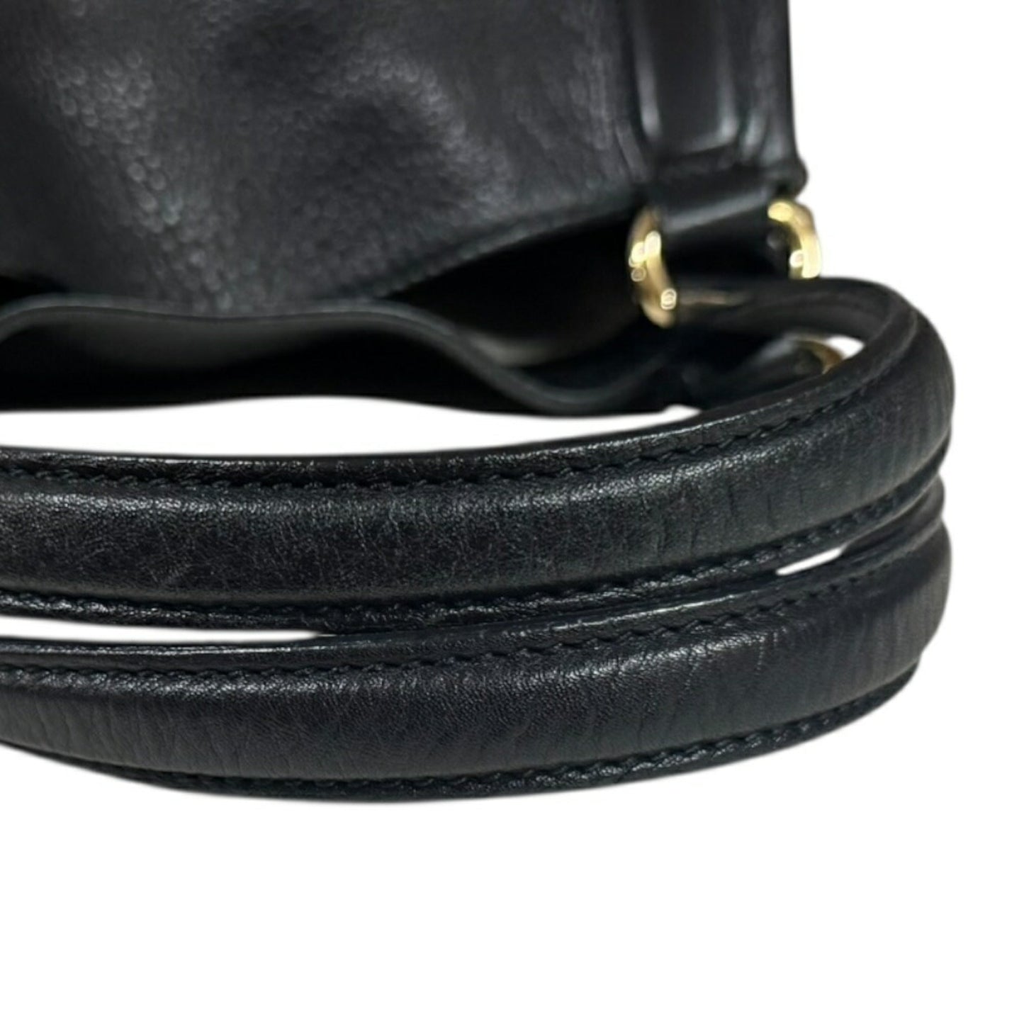 Gucci Black Leather Shoulder Bag ( )