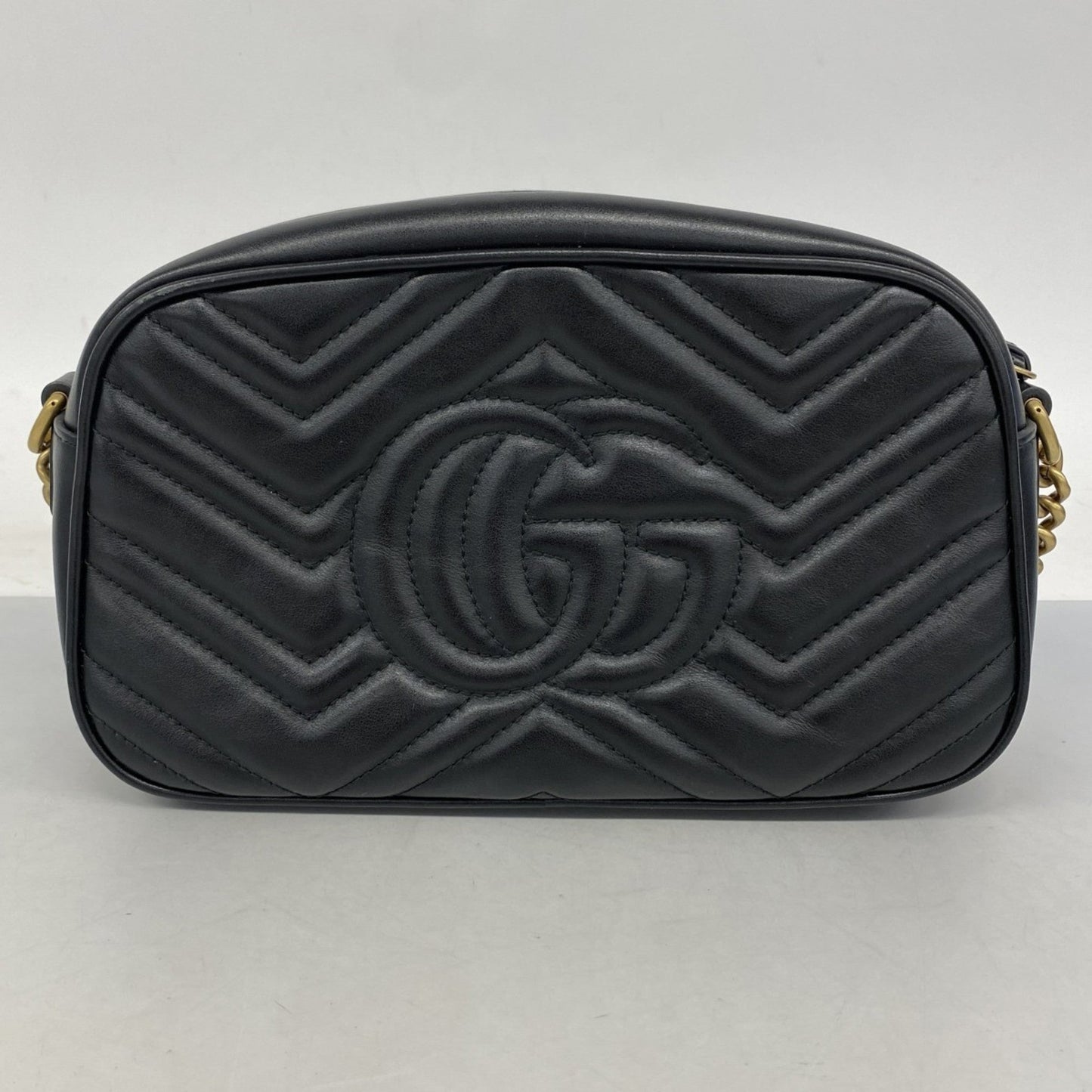 Gucci Black Leather Shoulder Bag ( )