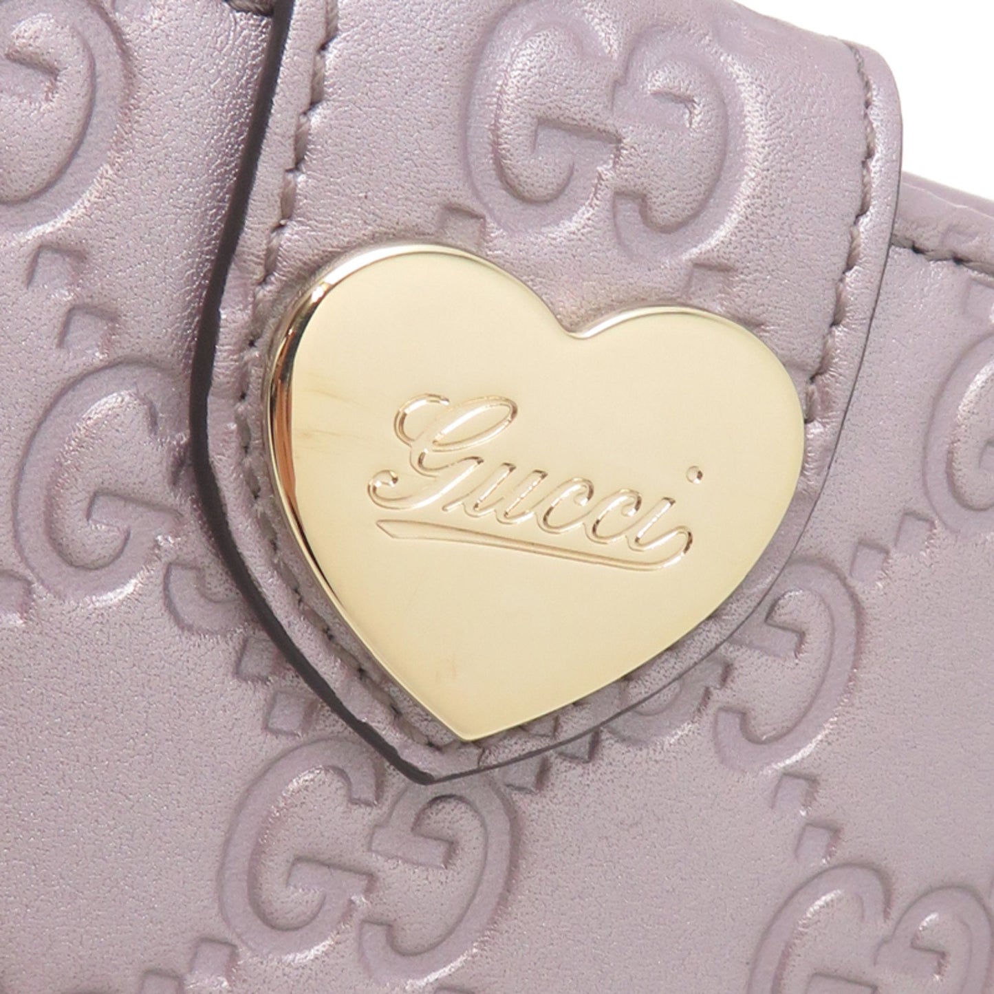 Gucci Metallic Pink Leather Wallet (Bi-Fold) ( )
