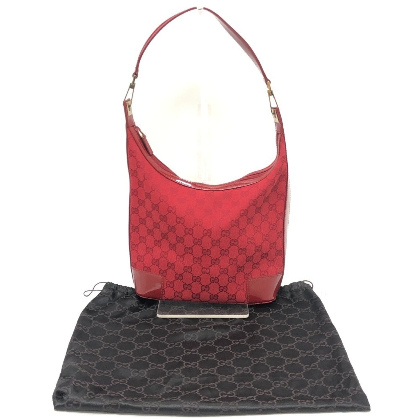 Gucci Gg Canvas Red Color Gg Canvas Handbag Shoulder Bag ( )