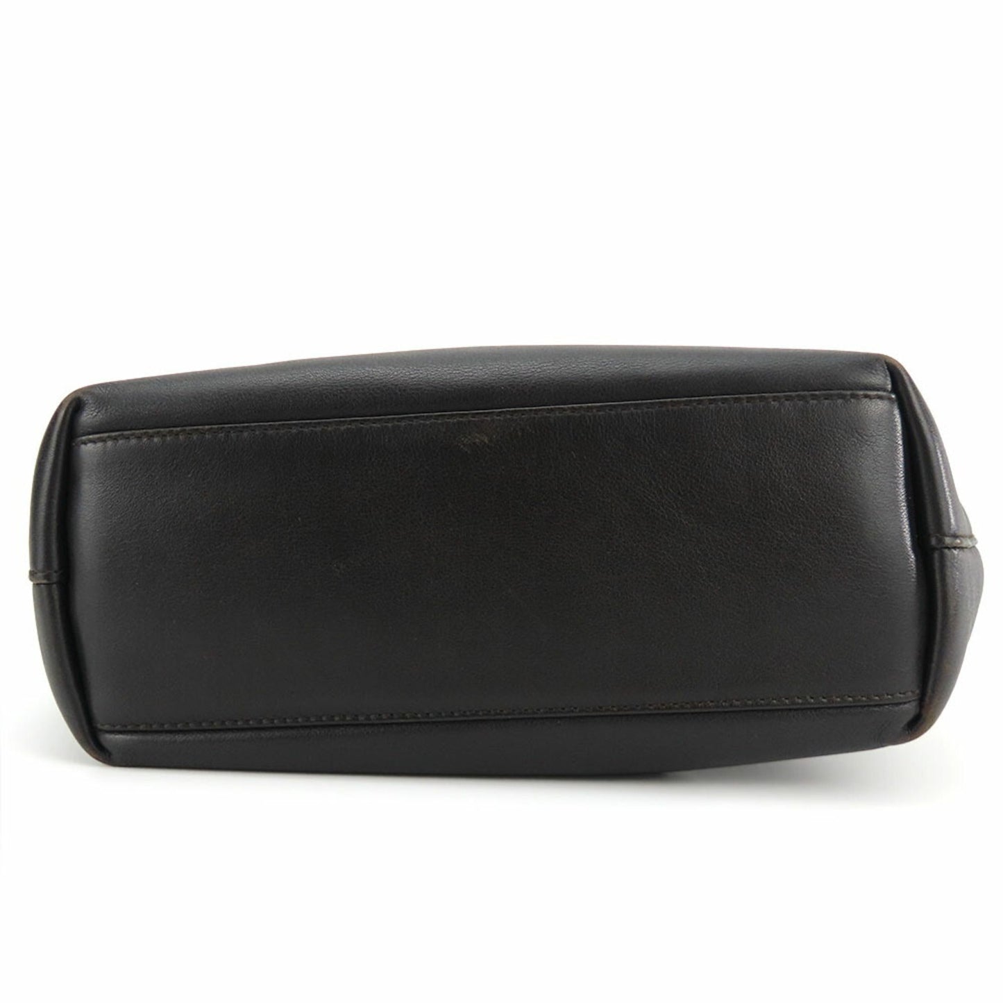 Christian Dior Dark Brown Leather Handbag ()