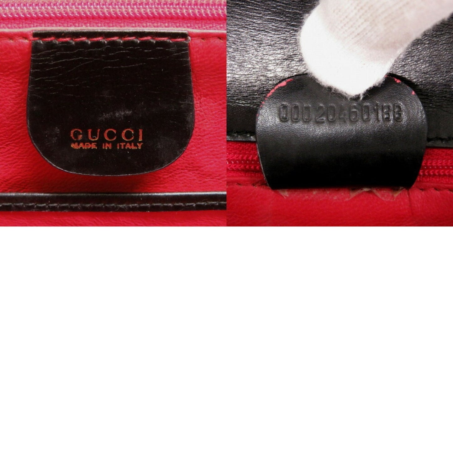 Gucci Black Leather Handbag ( )