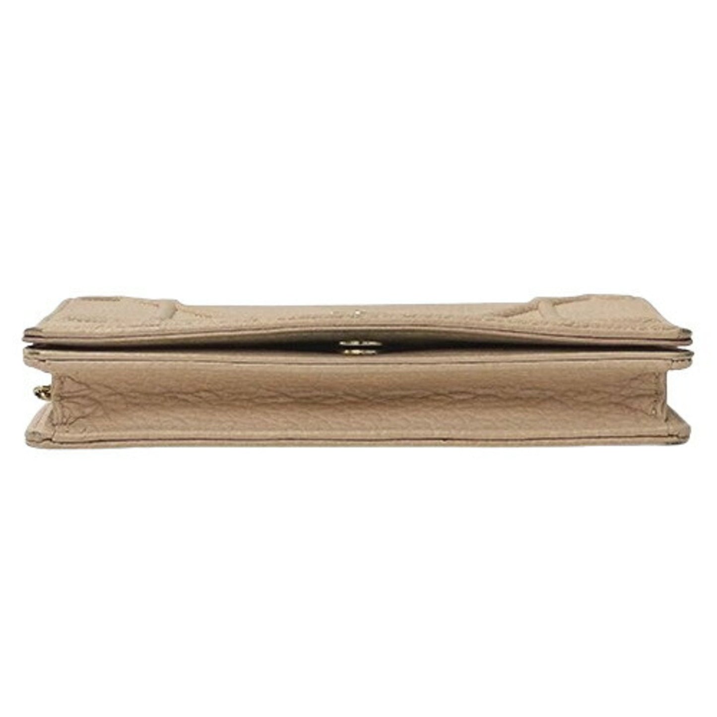 Christian Dior Pink Beige Leather Clutch Bag Shoulder Bag ()