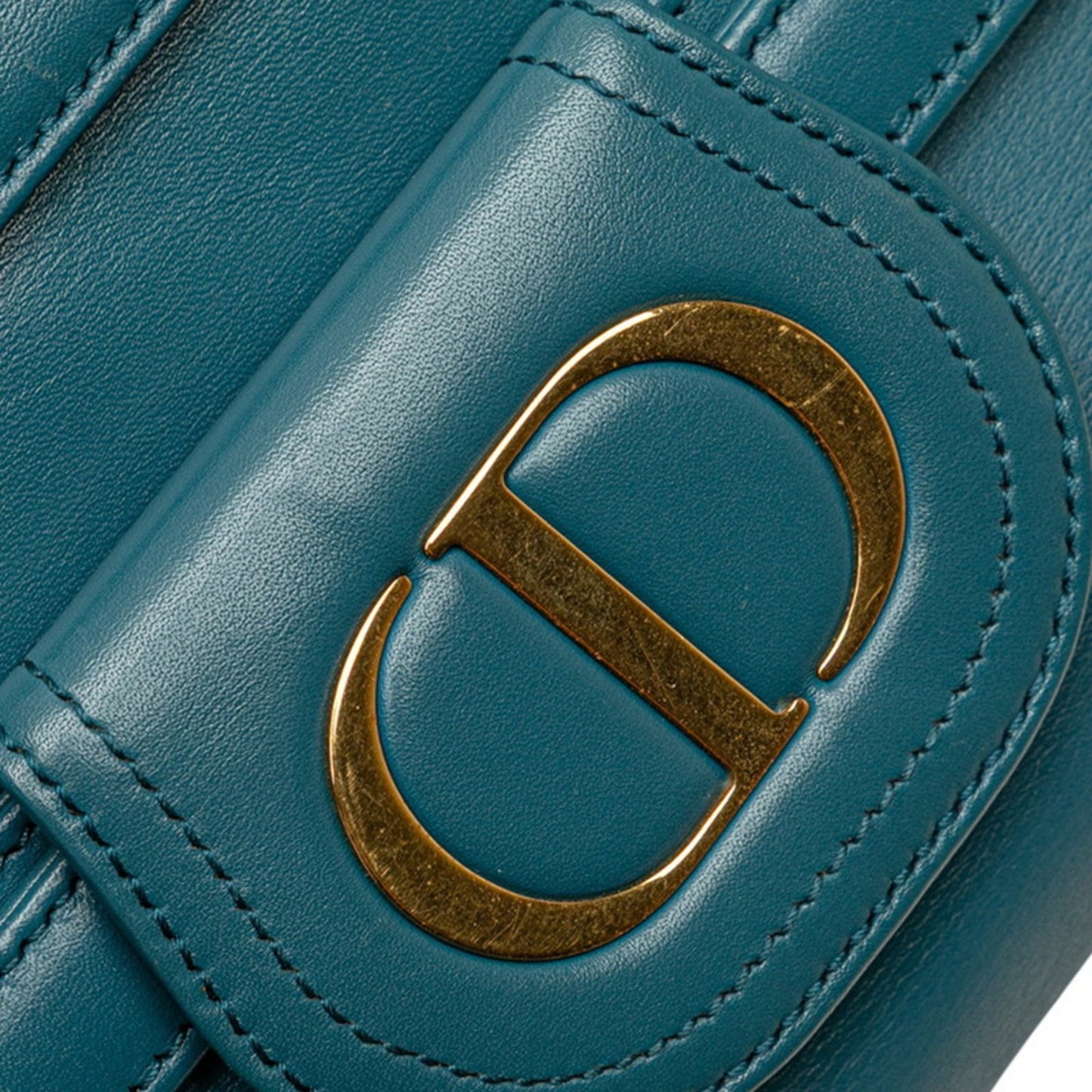 Christian Dior Blue Leather Shoulder Bag ()