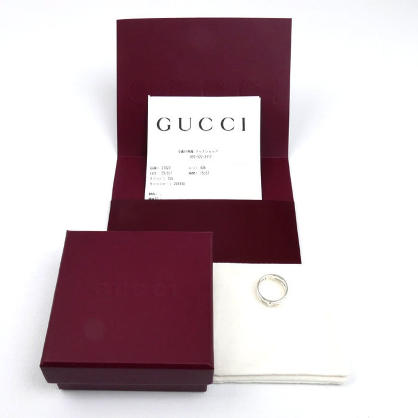 Gucci Silver Silver 925 Band Ring ( )