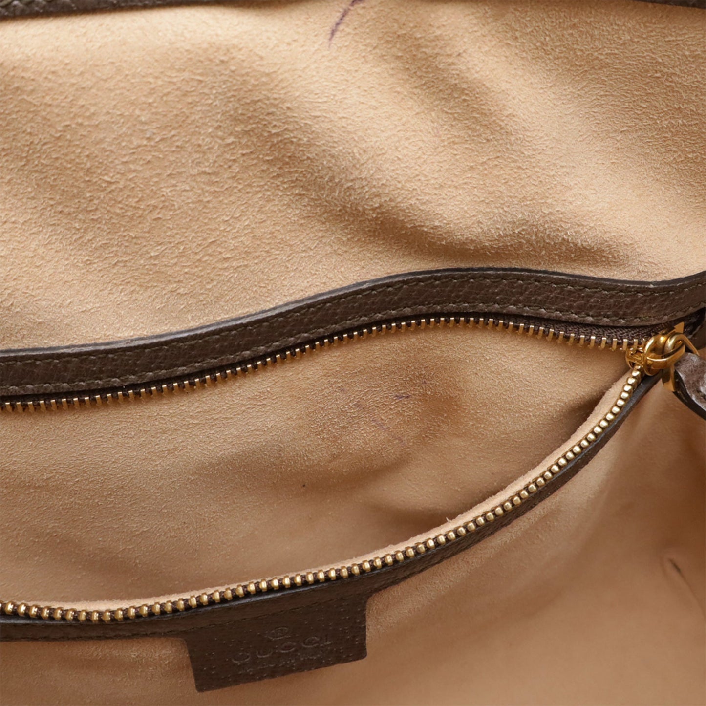 Gucci Beige Brown Green Red Color Pvc Leather Handbag Shoulder Bag Tote Bag ( )