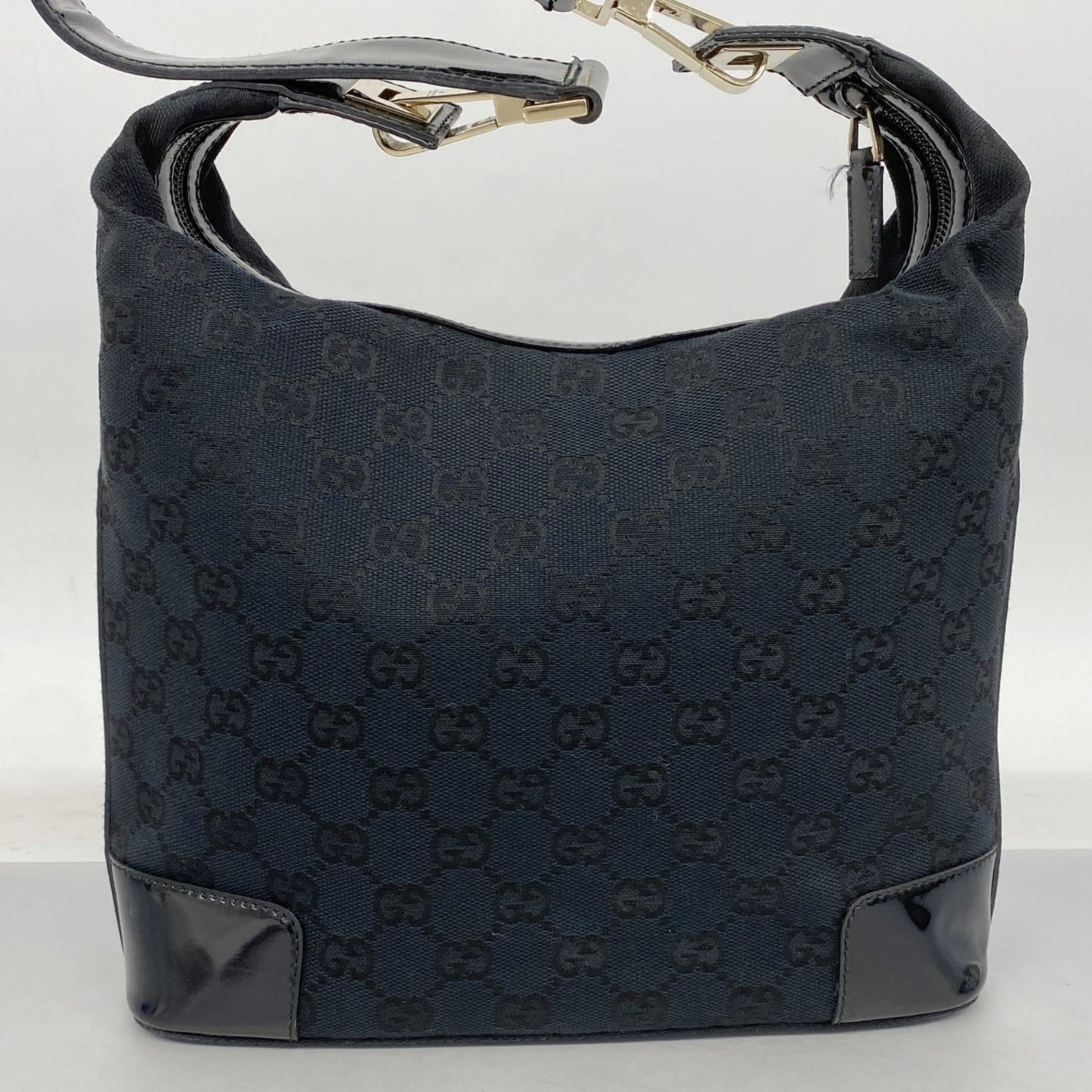 Gucci Black Canvas Shoulder Bag ( )