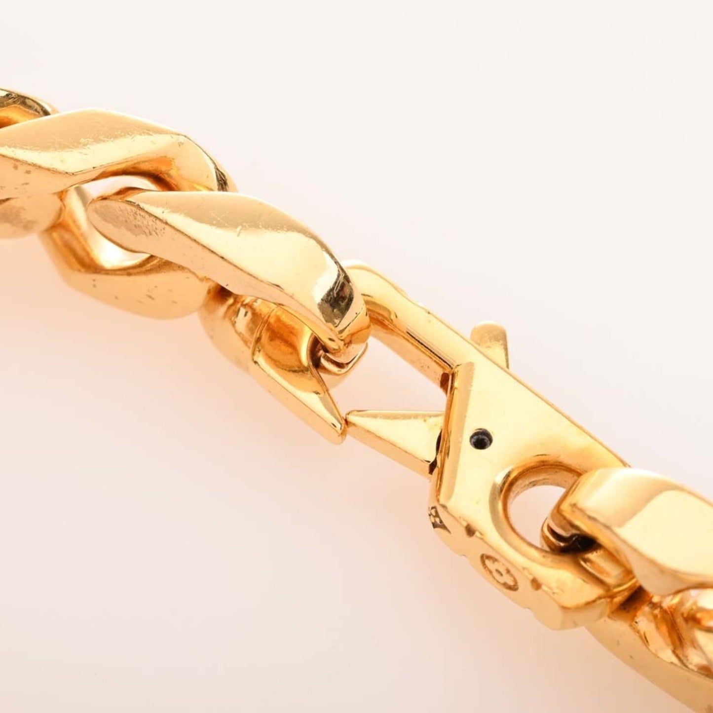 LOUIS VUITTON Monogram Chain Links Bracelet #M M00305 Gold Women's
