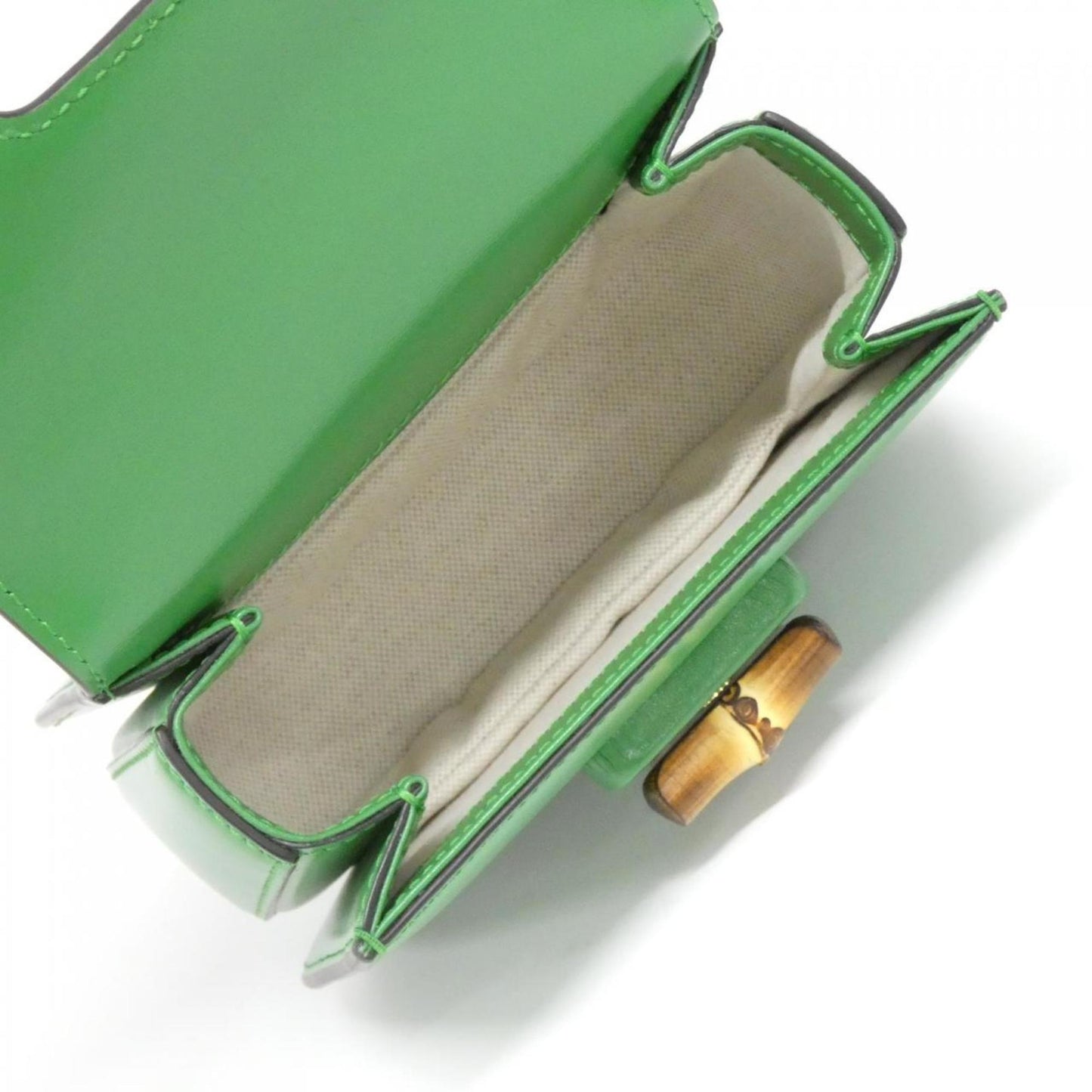 Gucci Green Leather Handbag ( )