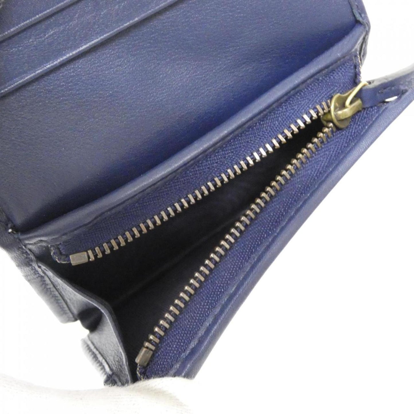 Gucci Navy Canvas Leather Wallet (Bi-Fold) ( )