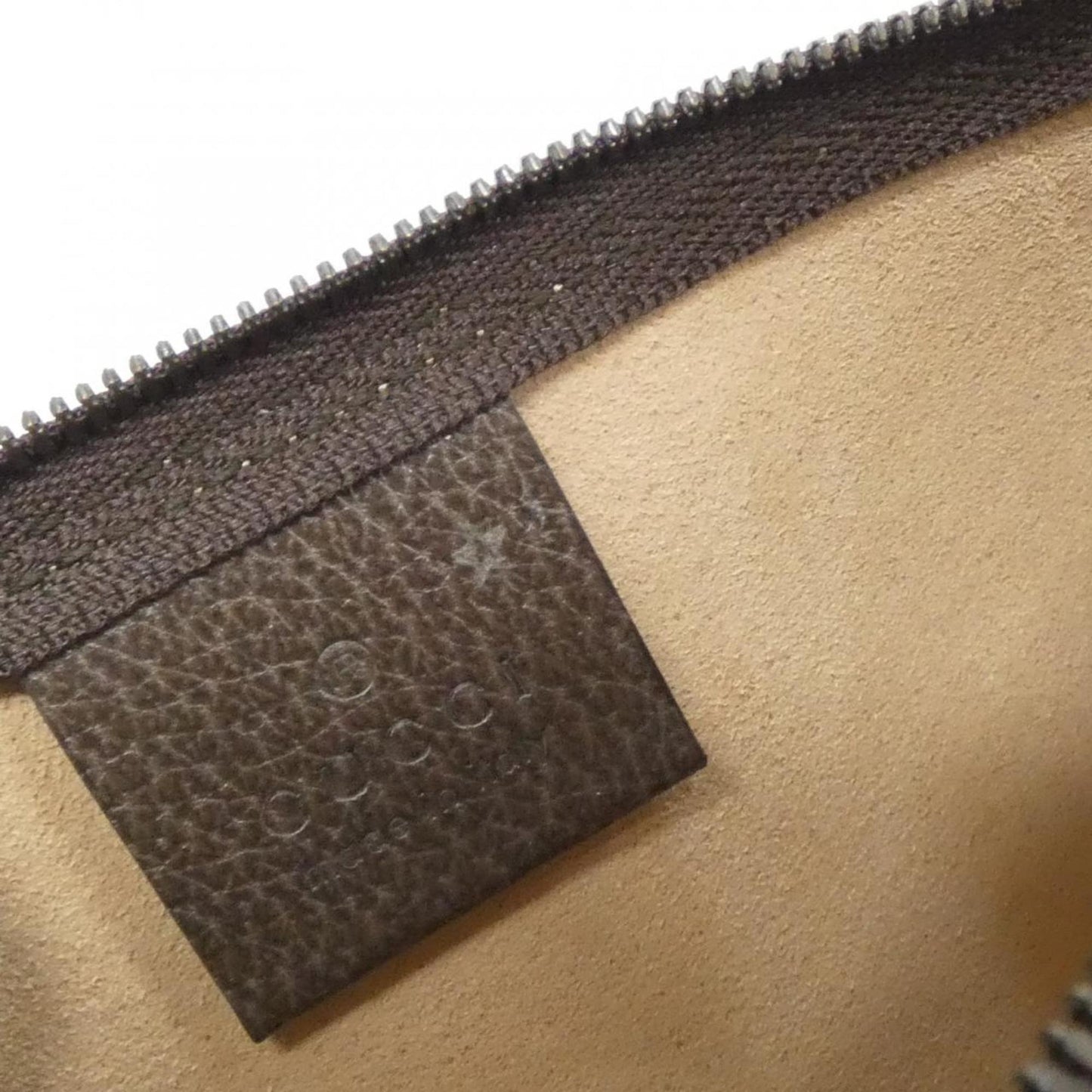 Gucci Beige Brown Canvas Handbag ( )