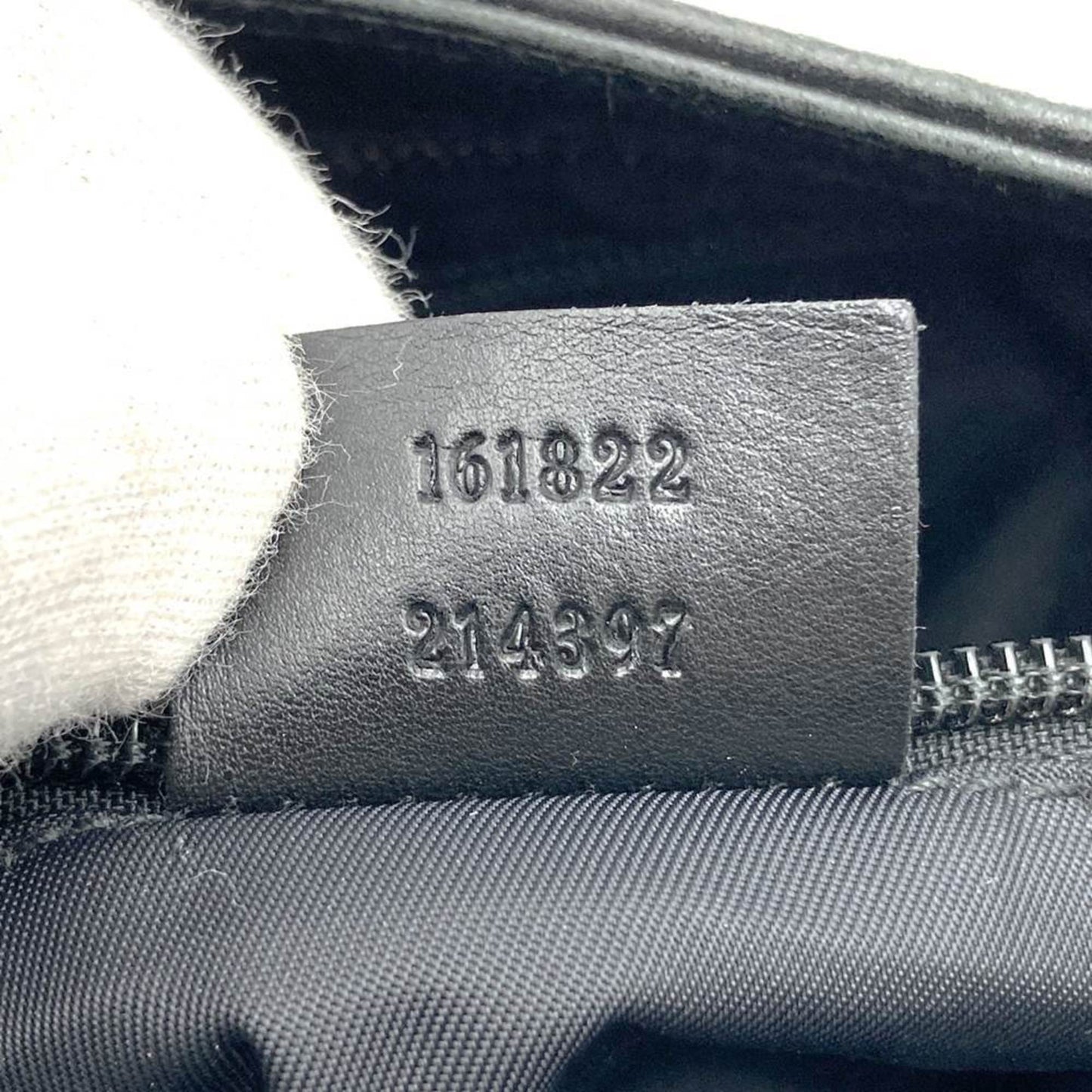 Gucci Black Nylon Leather Shoulder Bag ( )