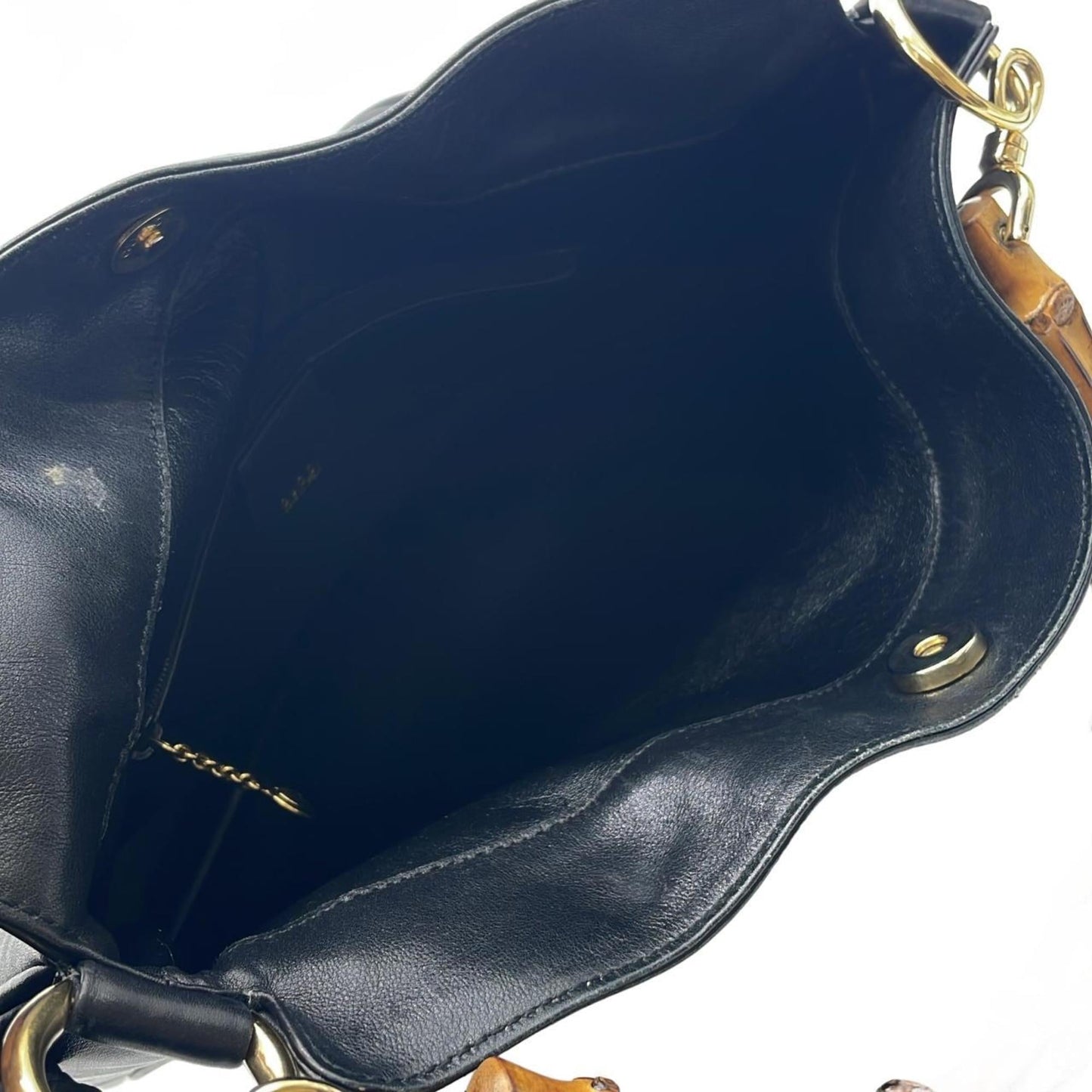 Gucci Black Leather Shoulder Bag ( )
