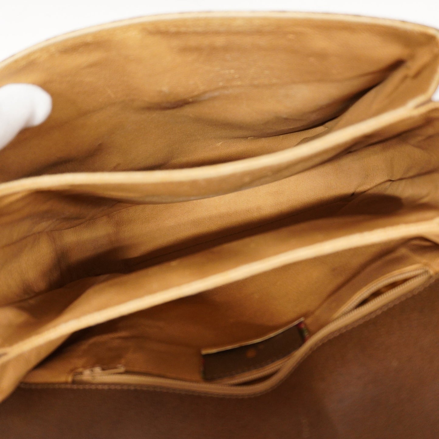 GUCCI GG Supreme 116 02 080 Women's Handbag Beige,Brown