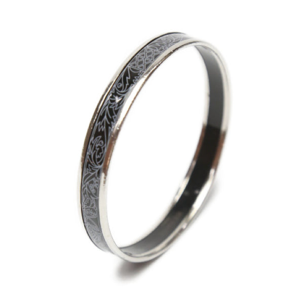 HERMES Bangle Other Silverx black MADE IN AUSTRIA + D Women d