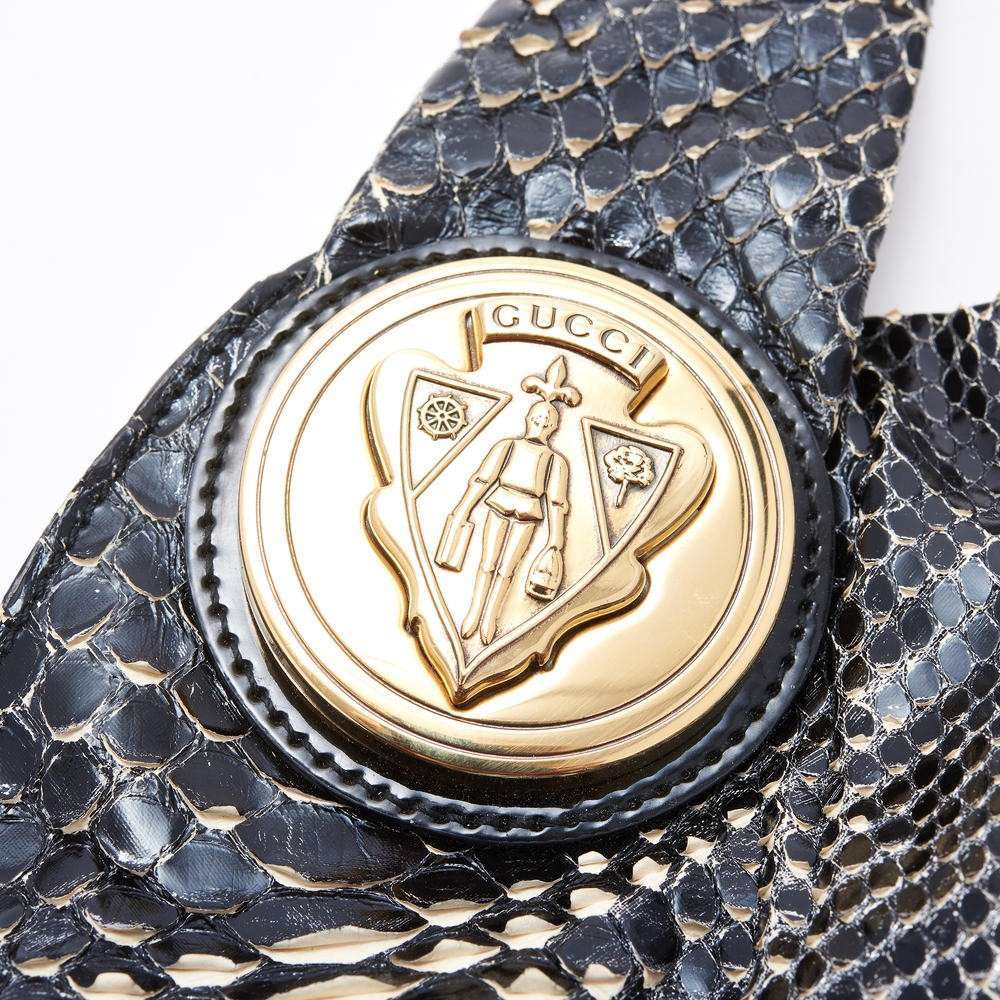 GUCCI Black Pyhton Hysteria Hobo