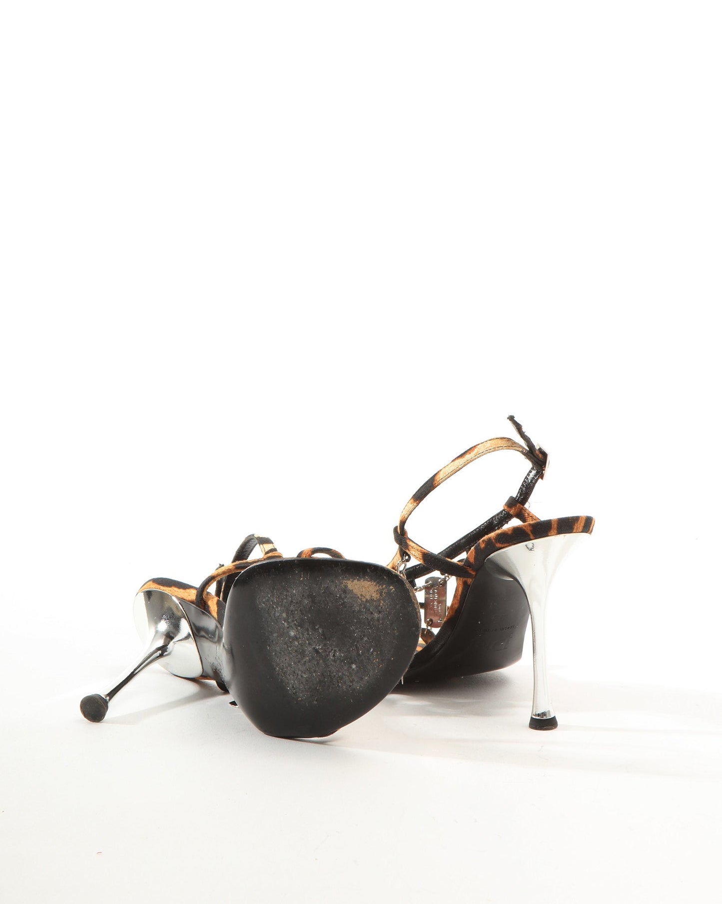 Dior Dog Tag Leopard Print Sandals - 39
