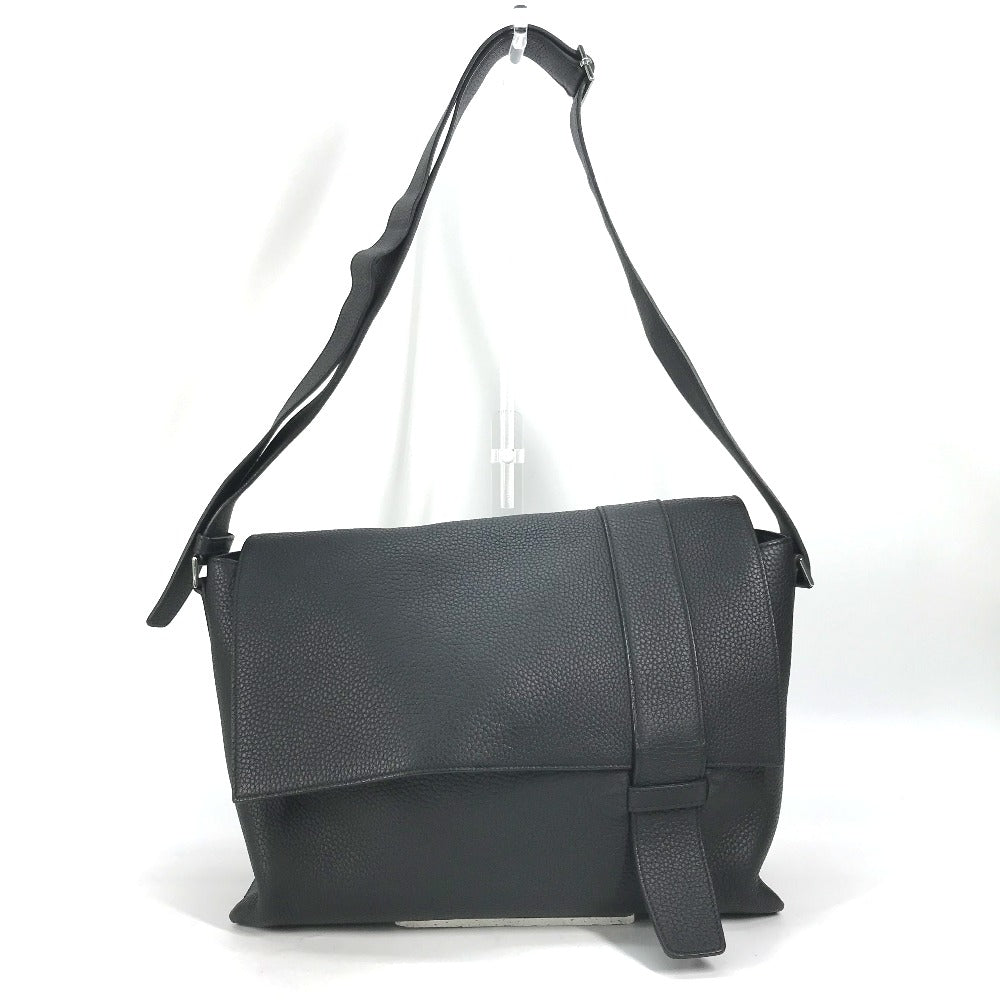 HERMES Shoulder Bag Taurillon Clemence black Crossbody bag Sac Alfred 35 mens d