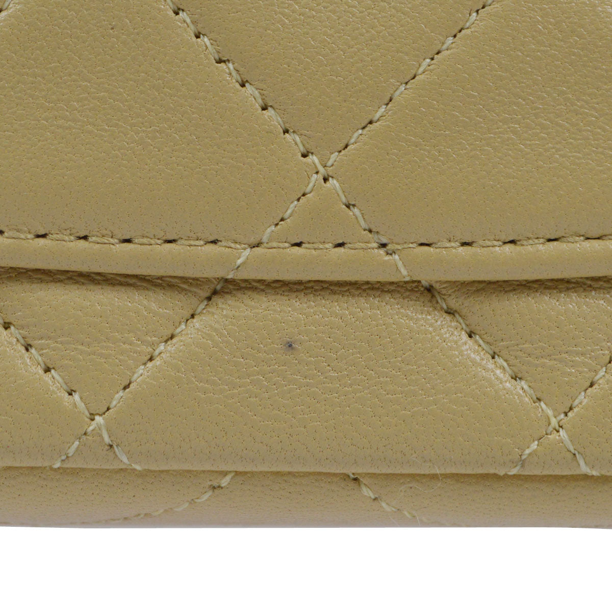 CHANEL 1989-1991 Classic Double Flap Small Beige Lambskin 57534