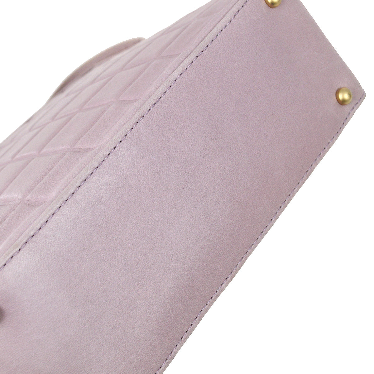 Chanel 2001-2003 Purple Lambskin Choco Bar Handbag