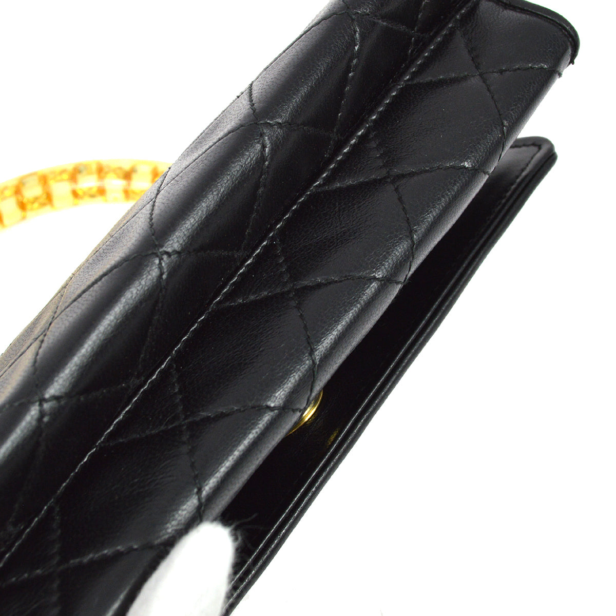 Chanel 1989-1991 Black Lambskin Handbag