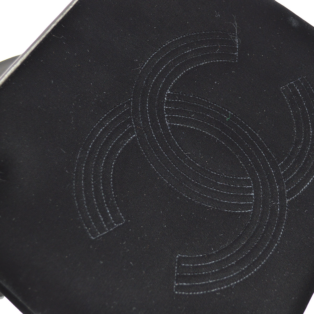 Chanel 1991-1994 Black Velvet Shoulder Tote Bag