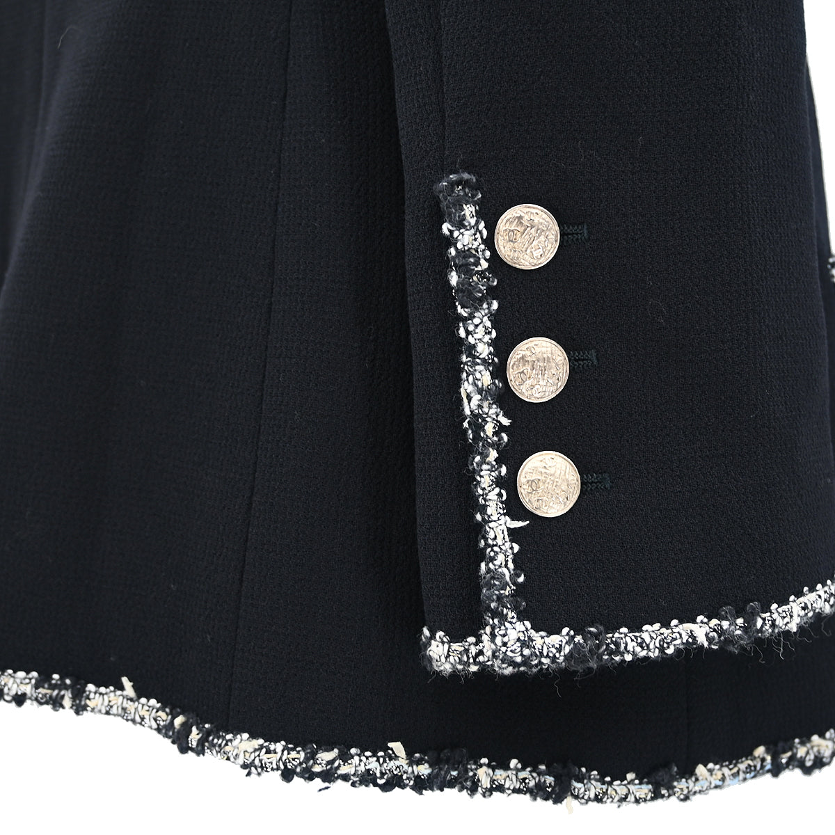 Chanel 2005 Emblem Single Breasted Jacket Black #46