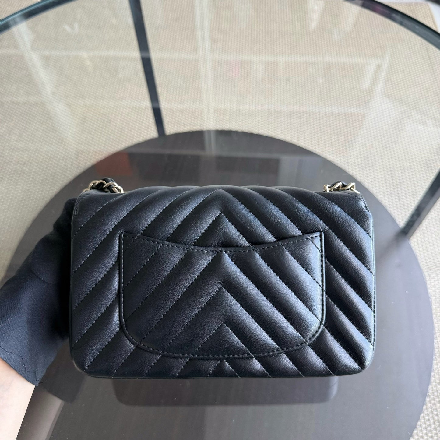 Chanel Classic Flap Mini - Quilted Lambskin Black Gold Hardware Series 26