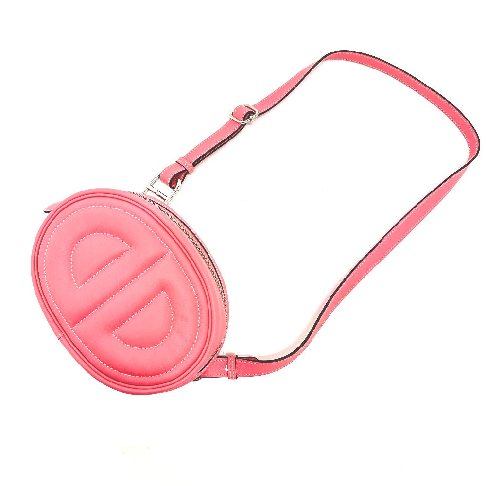 HERMES Waist bag lambskin pink In the loop Women d