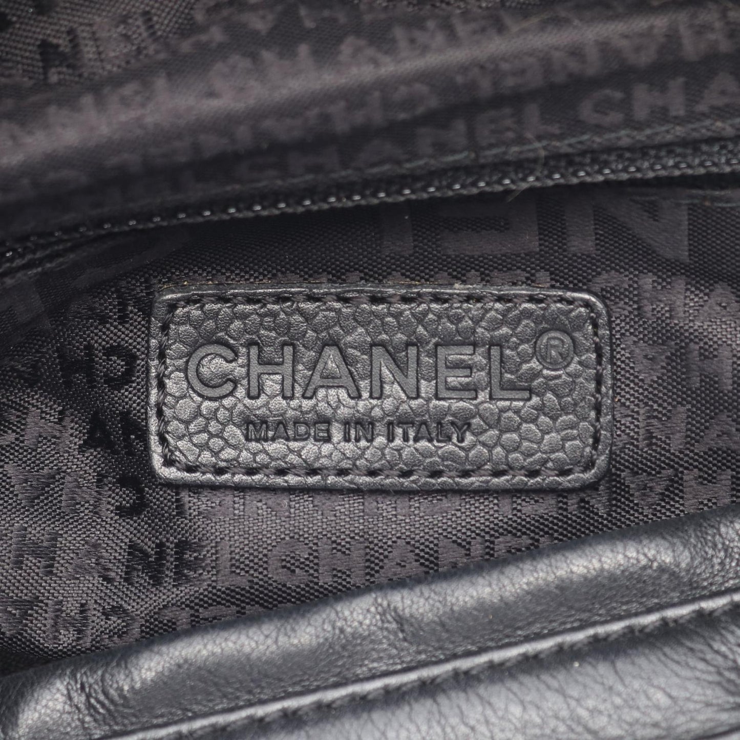 Chanel Handbag Leather Fabric Handbag